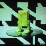 Mateo Zlatar, Lampa panta rei, video 1 minuto 25 segundos, 1999, IV Bienal, Chile